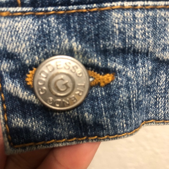 Goddess Denim Jacket with Silver Button - Picture 4 of 12